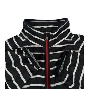 Lauren Ralph Lauren Lightweight Striped Full-Zip Windbreaker Jacket‎ Women's M